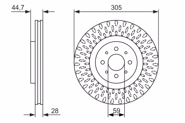 BOSCH Disco freno