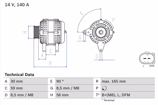 BOSCH Alternatore