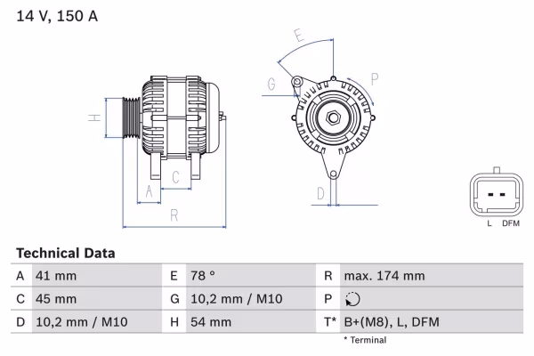 BOSCH Alternatore
