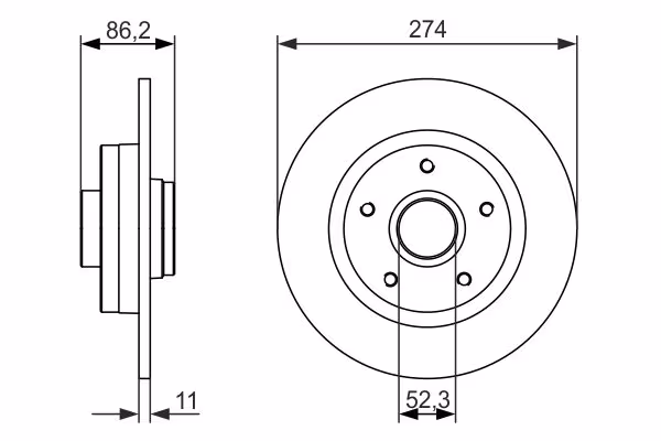 BOSCH Disco freno