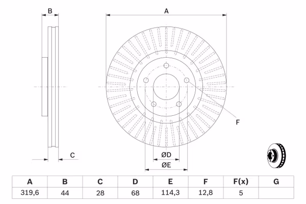 BOSCH Disco freno