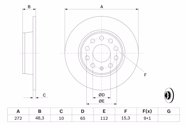 BOSCH Disco freno