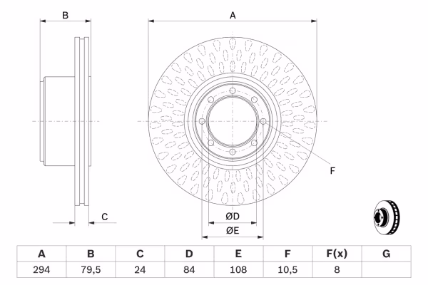 BOSCH Disco freno