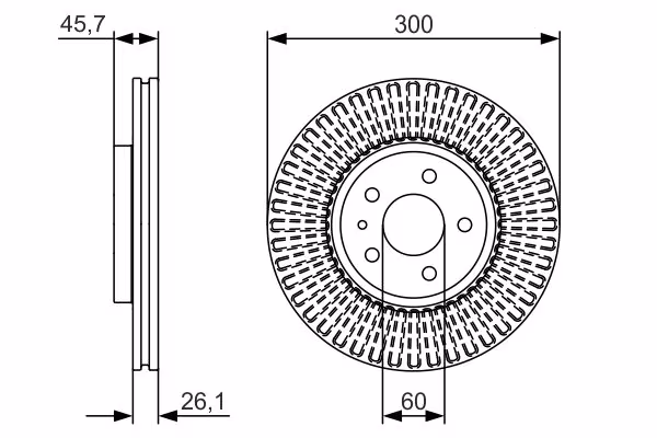 BOSCH Disco freno