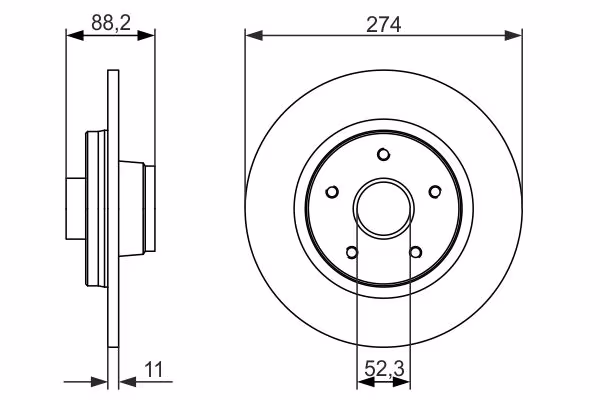 BOSCH Disco freno
