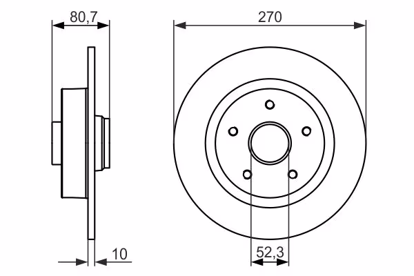BOSCH Disco freno