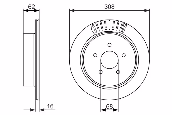 BOSCH Disco freno