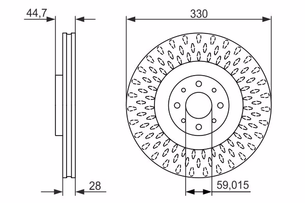 BOSCH Disco freno