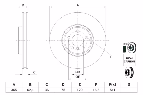 BOSCH Disco freno