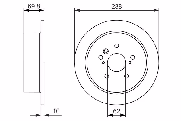 BOSCH Disco freno