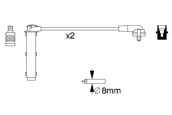 BOSCH Kit cavi accensione