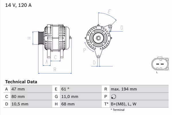 BOSCH Alternatore