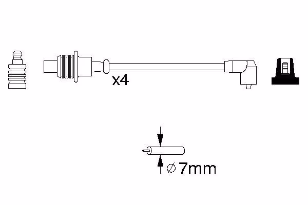 BOSCH Kit cavi accensione