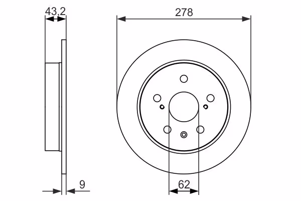 BOSCH Disco freno