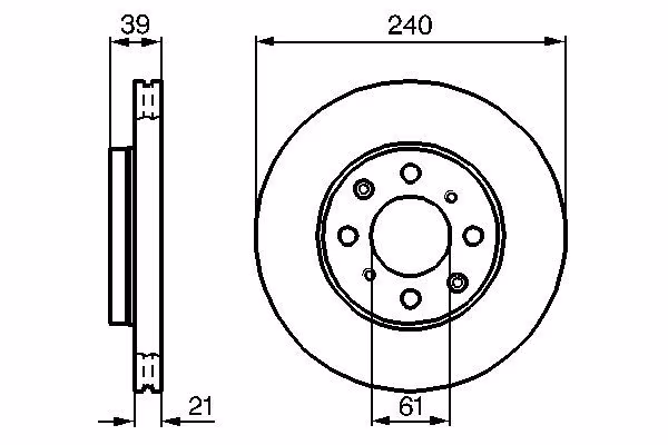 BOSCH Disco freno