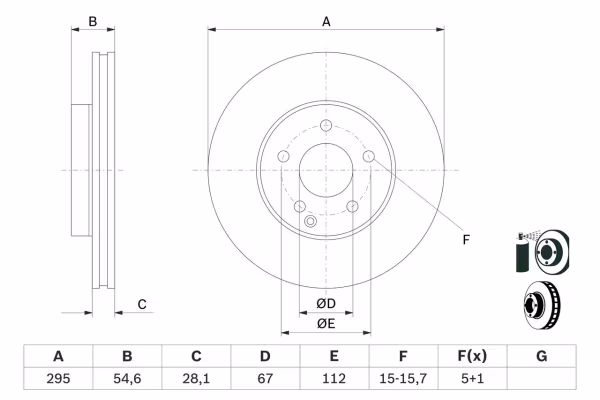 BOSCH Disco freno