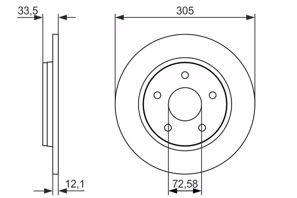BOSCH Disco freno