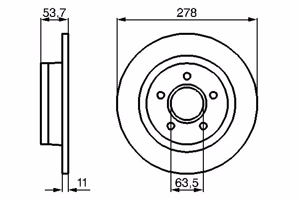 BOSCH Disco freno