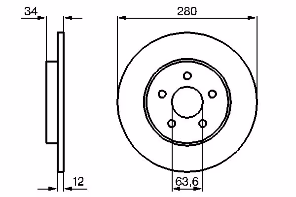BOSCH Disco freno