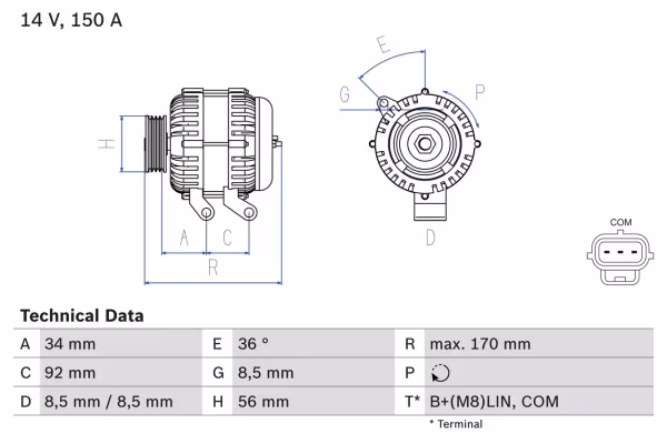 BOSCH Alternatore