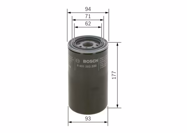 BOSCH Filtro olio