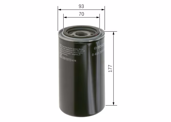BOSCH Filtro olio