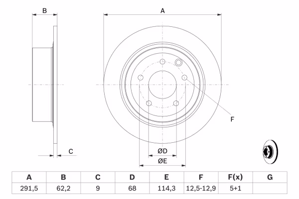 BOSCH Disco freno