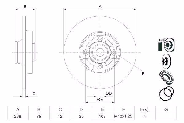 BOSCH Disco freno