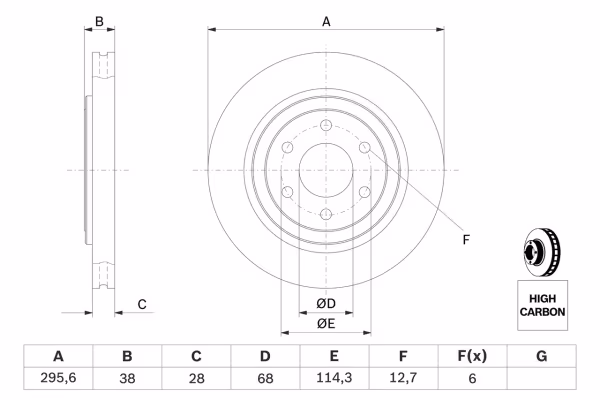 BOSCH Disco freno