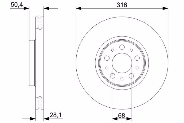 BOSCH Disco freno