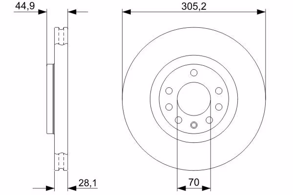 BOSCH Disco freno