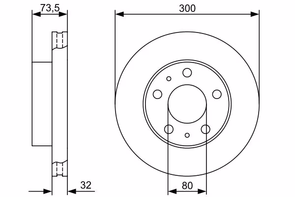 BOSCH Disco freno