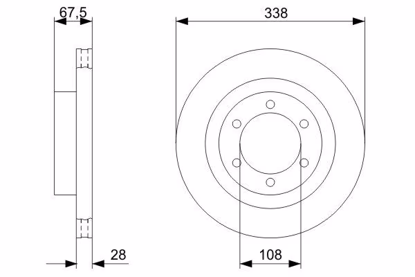 BOSCH Disco freno
