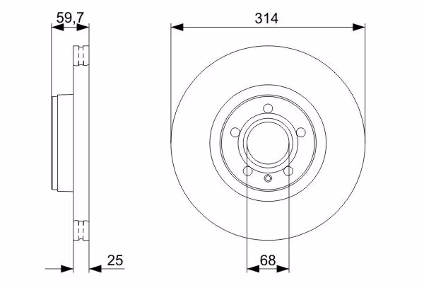 BOSCH Disco freno