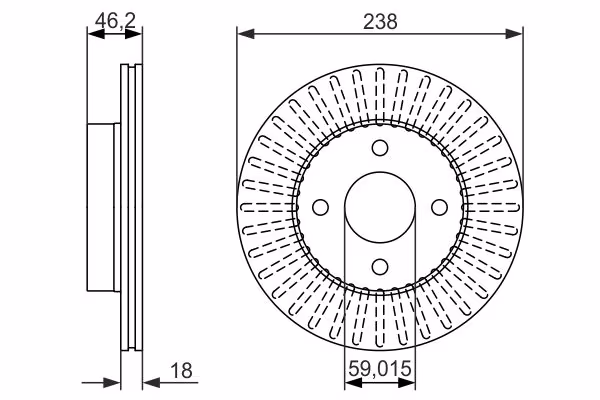 BOSCH Disco freno