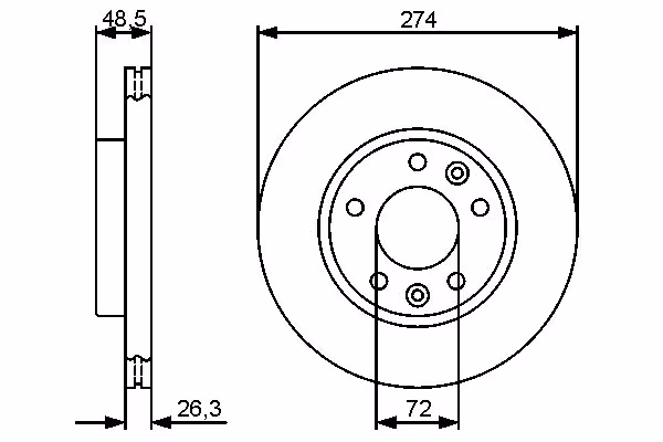 BOSCH Disco freno