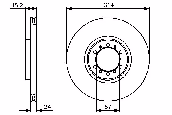 BOSCH Disco freno