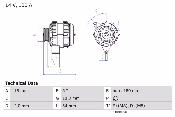 BOSCH Alternatore