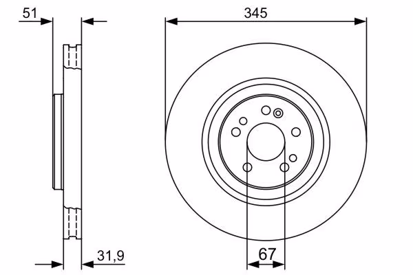 BOSCH Disco freno