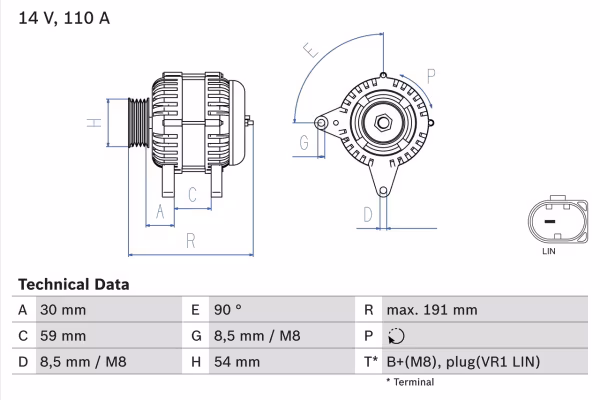 BOSCH Alternatore
