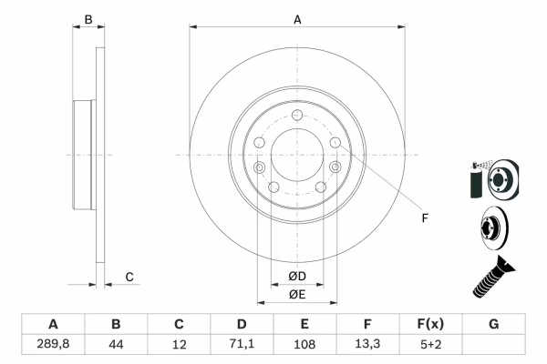 BOSCH Disco freno