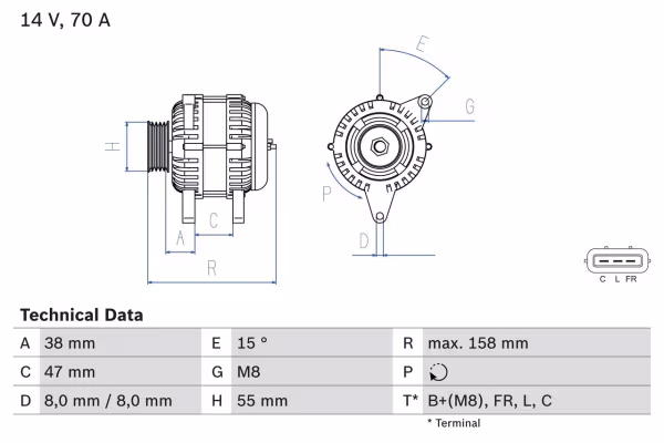 BOSCH Alternatore