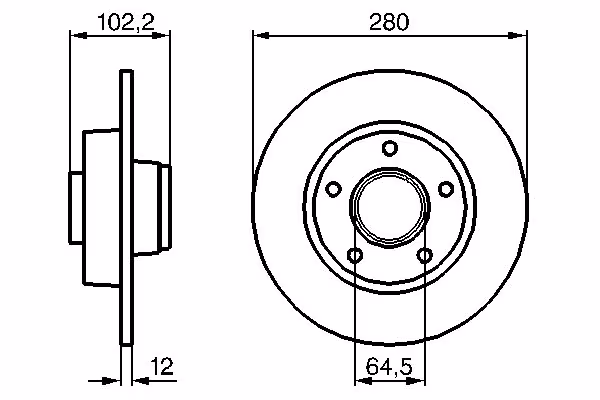 BOSCH Disco freno