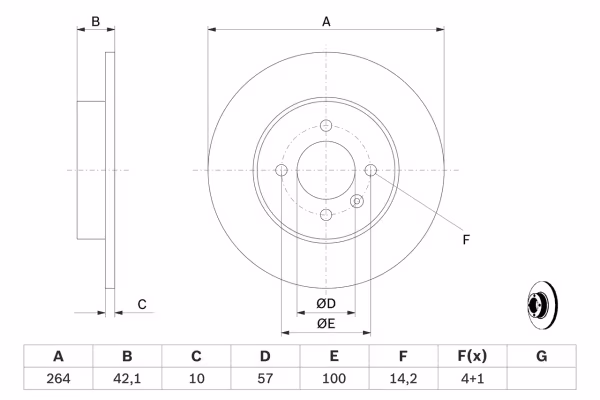 BOSCH Disco freno