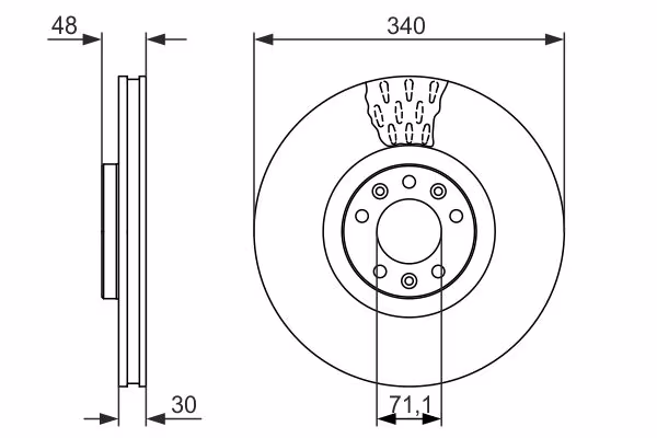BOSCH Disco freno