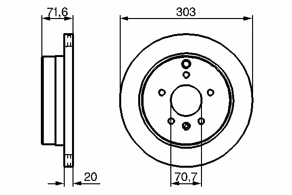 BOSCH Disco freno