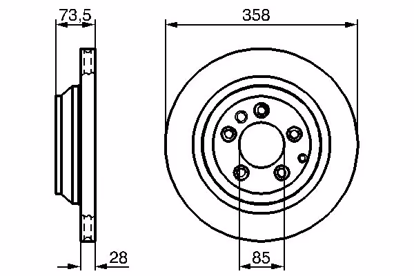 BOSCH Disco freno