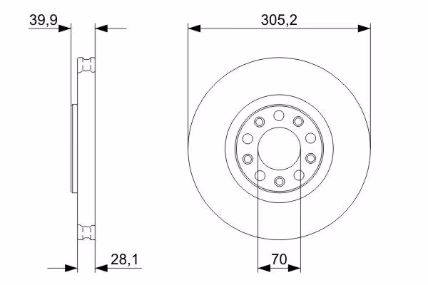 BOSCH Disco freno