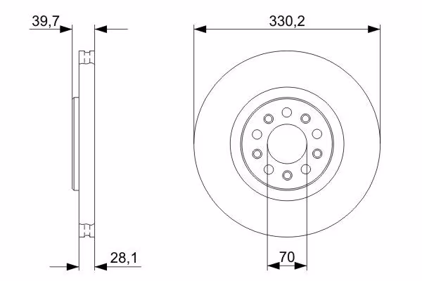 BOSCH Disco freno