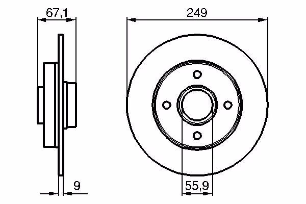 BOSCH Disco freno